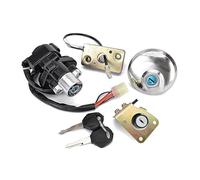 Motocicleta Interruptor Encendido Para Suzuki Para GZ125 1998-2003 Para GZ250 1999-2011 Juego Cerradura Interruptor Encendido Con Llave Tapa Tanque Gasolina Motocicleta
