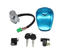 Motocicleta Interruptor Encendido Para Suzuki Para GZ125HS Para GZ 125cc 4 Cables Interruptor Encendido Motocicleta Llave Bloqueo Tapa Combustible Tanque Gasolina