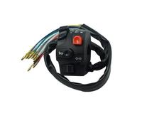 Motocicleta Interruptor Manillar Interruptor Universal para Manillar De Motocicleta, 12V, 7/8 '', 22mm, Faro, Bocina De Señal De Giro, Encendido Y Apagado, Interruptor De Apagado para