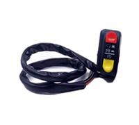 Motocicleta Interruptor Manillar Interruptores De Faros LED, Botón De Interruptor De Manillar De Motocicleta De Tres Líneas, Interruptor De Luz De Conducción, Botón De Interruptor De Motocicleta