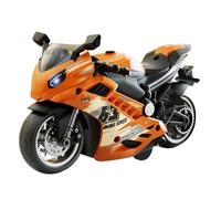 Motocicleta Juguete Eléctrico - Kit de Figura Mini Motocicleta Sonido Y Luz, Juguete Motorizado ABS | Accesorio Niño Y Adulto, Efecto Simulación, Botón Funcional, Faro Colorido, Desarrollo Creativo Y