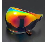 Motocicleta Lente de Visera de Casco para Bell Bullitt, Visera Tintada para Casco de Motocicleta de Repuesto, Lente de Casco de Protección Facial,A Aurora Red