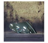 Motocicleta Lente for Casco Integral Universal Orz 991, Transparente, Colorida, J-IEKAI 316/902 AIS 805-607, for Motocicleta (Dorada)(Plating Silver Lens)