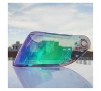 Motocicleta Lente for Casco Integral Universal Orz 991, Transparente, Colorida, J-IEKAI 316/902 AIS 805-607, for Motocicleta (Dorada)(Aurora Green Lens)