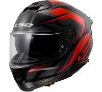 Motocicleta LS2 FF808 Stream II Fury Casco Integral (Negro/Rojo) Talla: S (55)