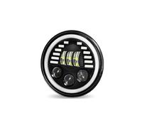 Motocicleta Luces Faros LED Faros para Road King para Jeep para Wrangler JK Halo Faro LED para Motocicleta Halo Angel Eyes De 7 Pulgadas(7 Inch Smile)