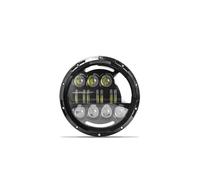 Motocicleta Luces Faros LED Faros para Road King para Jeep para Wrangler JK Halo Faro LED para Motocicleta Halo Angel Eyes De 7 Pulgadas(7 Inch 16LED A)