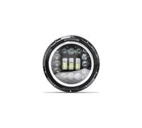 Motocicleta Luces Faros LED Faros para Road King para Jeep para Wrangler JK Halo Faro LED para Motocicleta Halo Angel Eyes De 7 Pulgadas(7 Inch 15LED B)