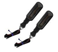 Motocicleta Luces Indicator Señales de Agua Que fluyen 2 en 1 lámpara Trasera Intermitente 12 señal Luces Giro universales para Motocicleta