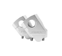 Motocicleta Manija Barra Elevadora 1 par elevadores Manillar Motocicleta para Suzuki Abrazadera 28 mm 1/8" 22 7/8" Elevador Manillar(28mm Silver)