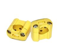 Motocicleta Manija Barra Elevadora Abrazadera Manillar CNC para Motocicleta, Elevadores Gruesos Adaptador 22 28 Mm para Enduro para Supermoto para MXATV Elevador Manillar(Yellow)