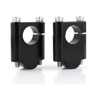 Motocicleta Manija Barra Elevadora Abrazaderas Montaje elevadores de Manillar Fat Bar 7/8" y 22 mm para Kawasaki para Zephyr 550/1100, para KLV1000 para ZRX1100 Elevador Manillar(Black Riser 40mm)