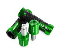 motocicleta Manillar CNC, Empuñaduras De Gel De Goma, Manos De Freno Para CBF500 2005 2004 2006-2017 2018 2019 2020 2021, Extremos De Agarre De Barra De Mango extremo del mango(Green)
