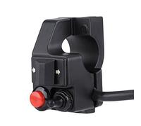 Motocicleta Manillar Interruptor,Universal Moto Interruptor Manillar 7/8"/22 mm Motocicleta ATV Manillar Soporte de Faro Empuje Cuerno Interruptor de para GS