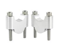 Motocicleta Manillar Riser Bar Para Fantic Para Caballero 125 Para Caballero 500 2018-2024 Elevadores Barra Gruesa Montaje Motocicleta Manillar 1 1/8 "28 Mm(Silver Riser 30mm)