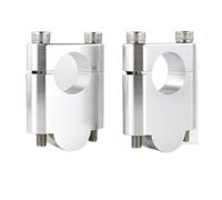 Motocicleta Manillar Riser para XLV 750 R 1983-1987 para XL125V para Varadero 2001-2009 7/8 "22 mm Elevadores de Manillar Abrazaderas de Barra Gruesa Montaje Elevadora Motocicleta(Silver Riser 40mm)