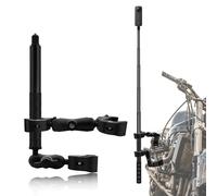 Motocicleta Montaje Kit 47" Invisible Selfie Palo Compatible para Insta360 X5-X, Osmo 360, Osmo Nano Muy Resistente Doble Abrazadera Acción Cámara Montaje Bicicleta ATV RV Compatible para Gopro 13-3