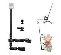 Motocicleta Montaje Kit 47" Invisible Selfie Stick Bicicleta Manillar Soporte compatible para Insta360 X5-X Osmo 360 NANO 1/4'' Bola Cabezas Super Abrazaderas Acción Cámara Adaptador Ciclismo ATV UTV