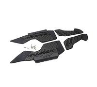 Motocicleta Montaje Reposapiés en CNC Frente del Piso Pasarelas traseras del Pasajero Pedal del Freno Almohadillas Cubierta para Yamaha NMAX 125 155 2020 2021 2022 (Negro)