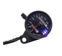 Motocicleta Odómetro 12V Universal Motocicleta Tacómetro Cuentakilómetros Con LED Intermitente Faro Indicador de Digital Dash Gauge