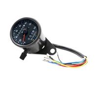 Motocicleta Odómetro Tacómetro Universal para Motocicleta de 12 V, odómetro Vintage con Doble retroiluminación LED, medidor Lectura Nocturna