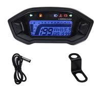Motocicleta Odómetro Universal 13000rpm Motocicleta Cuentakilómetros Digital Retroiluminación Vehículo de Motor Para 2-4 Cilindros