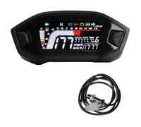 Motocicleta Odómetro Velocímetro 12V Digital Universal Motocicleta Tacómetro 0-13000RPM Nivel de Combustible Cuentakilómetros Para 2 4 Cilindros