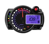 Motocicleta Odómetro Velocímetro Cuentakilómetro digital universal motocicleta para RX2N velocímetro medidor instrumento ajustable máximo 299 km/h 7 colores tablero instrumentos motor