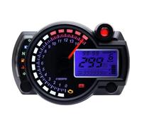 Motocicleta Odómetro Velocímetro Odómetro digital para motocicleta, tacómetro, instrumento universal, medidor de velocidad 299 km/h, conjunto sensores