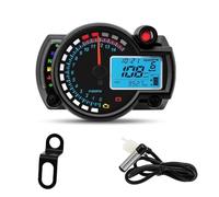 Motocicleta Odómetro Velocímetro Tacómetro digital para motocicleta, odómetro, medidor de velocidad, ajustable, máx. 299 km/h, tablero instrumentos