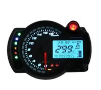 Motocicleta Odómetro Velocímetro Tacómetro digital universal para motocicleta, odómetro para, medidor máx. 1800 RPM, tablero de instrumentos para