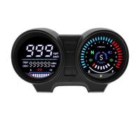 Motocicleta Odómetro Velocímetro Tacómetro electrónico digital LED para motocicleta, medidor de temperatura para para CG150 2004-2009