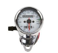 Motocicleta Odómetro Velocímetro Velocímetro universal para motocicleta odómetro dual con indicadores retroiluminados contador de metros 0 a 160 KMH para CG125 GN125