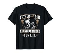 motocicleta padre hijo motero idea regalo motocicleta carreras Camiseta