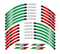Motocicleta para Aprilia RS Rs125 RS 125, Pegatina De Raya Llanta Rueda Reflectante, Conjunto Completo Calcomanías Delanteras Y Traseras(Color12)