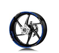 Motocicleta para Bandit 1200 600 Pegatina Reflectante Rueda Pegatinas Llanta Calcomanías Protección Decoración Neumáticos(BLU)