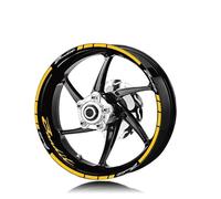 Motocicleta para Bandit 1200 600 Pegatina Reflectante Rueda Pegatinas Llanta Calcomanías Protección Decoración Neumáticos(Gold)