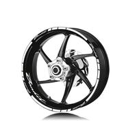 Motocicleta para Bandit 1200 600 Pegatina Reflectante Rueda Pegatinas Llanta Calcomanías Protección Decoración Neumáticos(Bianco)