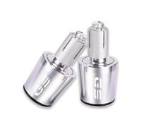 motocicleta Para BMW GS R1200GS R1250GS R 1200GS R1250 GS R 1250 GS LC ADV Tapas De Manillar De Motocicleta CNC extremo del mango(Silver)
