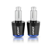 motocicleta Para CB125F 2016 CB125 CB 125 F 125F 2016 7/8 '' 22MM CNC Billet Aluminio Moto HBAR END CAP Manija Bar Cap End Plugs extremo del mango(Black-Blue)