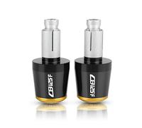 motocicleta Para CB125F 2016 CB125 CB 125 F 125F 2016 7/8 '' 22MM CNC Billet Aluminio Moto HBAR END CAP Manija Bar Cap End Plugs extremo del mango(Black-Gold)