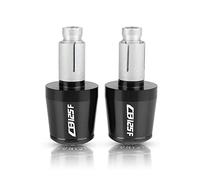 motocicleta Para CB125F 2016 CB125 CB 125 F 125F 2016 7/8 '' 22MM CNC Billet Aluminio Moto HBAR END CAP Manija Bar Cap End Plugs extremo del mango(Black-Black)