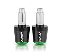 motocicleta Para CB125F 2016 CB125 CB 125 F 125F 2016 7/8 '' 22MM CNC Billet Aluminio Moto HBAR END CAP Manija Bar Cap End Plugs extremo del mango(Black-Green)