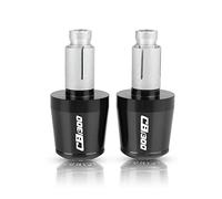 motocicleta Para CB1300 CB 1300 2008 2009 2010 2011 2012 7/8 '' 22MM CNC Billet Aluminio Moto HBAR END CAP Mango Bar Cap End Tapones extremo del mango(Black-Black)