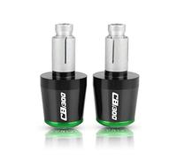 motocicleta Para CB1300 CB 1300 2008 2009 2010 2011 2012 7/8 '' 22MM CNC Billet Aluminio Moto HBAR END CAP Mango Bar Cap End Tapones extremo del mango(Black-Green)