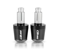 motocicleta Para CB1300 CB 1300 2008 2009 2010 2011 2012 7/8 '' 22MM CNC Billet Aluminio Moto HBAR END CAP Mango Bar Cap End Tapones extremo del mango(Black-Gary)