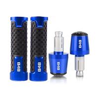 motocicleta Para DUCATI 848 EVO 2007 2008 2009 2010 2011 2012 2013 848 Mano Motocicleta CNC Aluminio Accesorios Manillar Empuñaduras Extremos extremo del mango(Blue Blue)