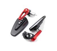 Motocicleta para Ducati 999 para Monster 696 600 797 821 para Scrambler para Hypermotard 950 Espejo Retrovisor para Manillar Motocicleta 7/8'' Espejos Retrovisores(Red)