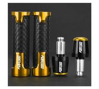 motocicleta Para FJR1300 FJR 1300 A 1995-2024 2023 2017 2016 2015 Accesorios Para Motocicleta: Puños De Manillar De 22 Mm, Tapas De Extremo De Manillar extremo del mango(Black Gold)