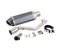 Motocicleta para Keeway TX 125 2012 2013 2014 2015 2016 2017 2018 2019 2020 2021 TX125 Enduro/SM 12-21 Silenciador De Escape Deslizante con Tubo Enlace Medio